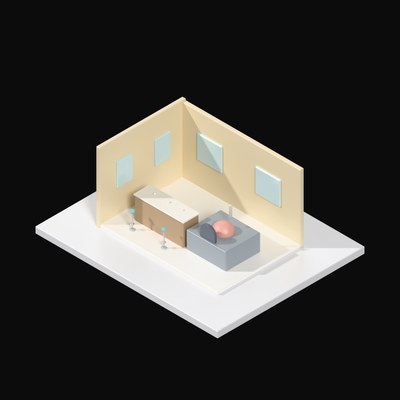 Pizzeria Oven Counter - 3D icon from Interior Scenes