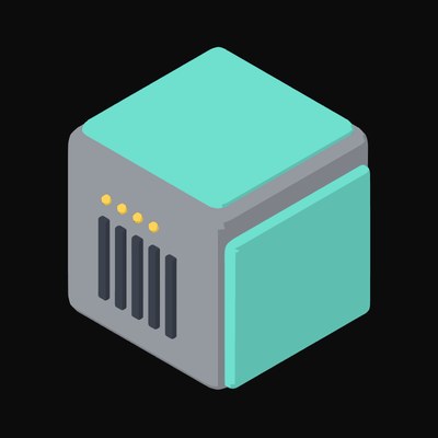 Teal GPU Compute Node Animated Icon - animated icon from Server and Network Hardware Motion Icons