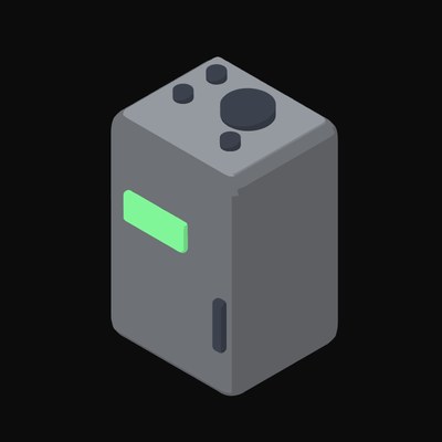Grey UPS Battery Backup Animated Icon - animated icon from Server and Network Hardware Motion Icons