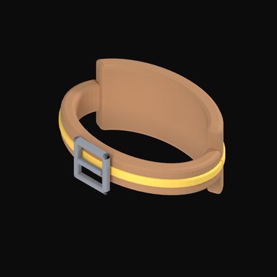 Weightlifting Belt with Prong Buckle - 3D icon from Fitness and Gym Equipment 3D Icons