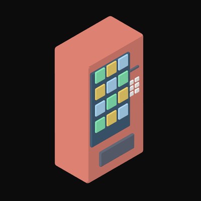 Vending Machine Animated Icon - animated icon from Payment and Commerce Hardware Animated Icons