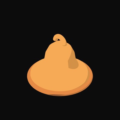 Orange AI Notification Bell Icon - illustration from AI Interface Symbol Icons
