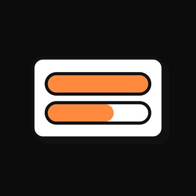 Poll Bars Racing - illustration from Creator And Social Engagement Icons