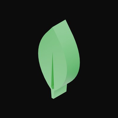 MongoDB 3D Logo - 3D icon from Developer Tool Logos 3D