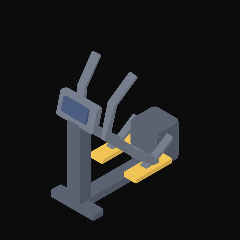 Elliptical Cross Trainer - illustration from Fitness and Gym Equipment Icons