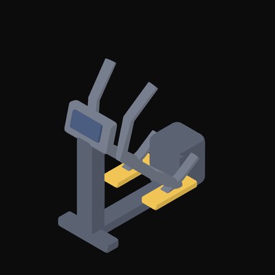 Elliptical Cross Trainer - illustration from Fitness and Gym Equipment Icons