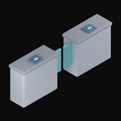 Fare Gate Turnstile - 3D icon from Payment and Commerce Hardware 3D Icons