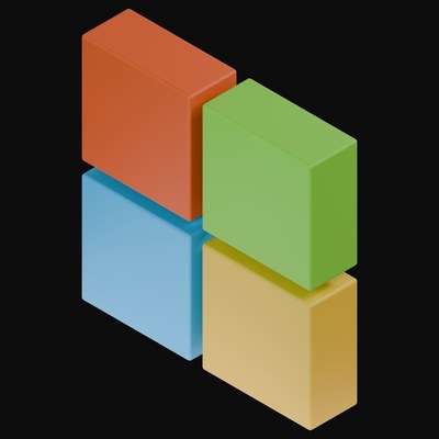 AI Compute and Data Center Logos - 30 3D assets